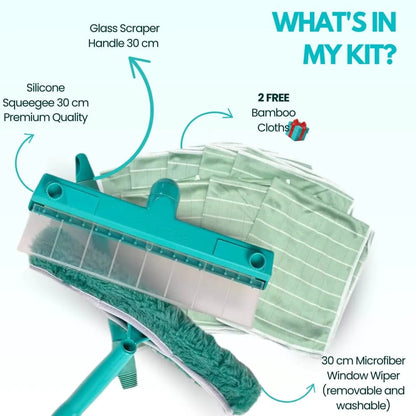 Natravor® Recyclable Silicone Window Squeegee Kit🪟