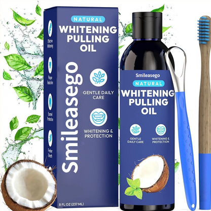 🥥🌱Coconut Mint Pulling Oil Whitening Kit | Bright Smile, Fresh Confidence