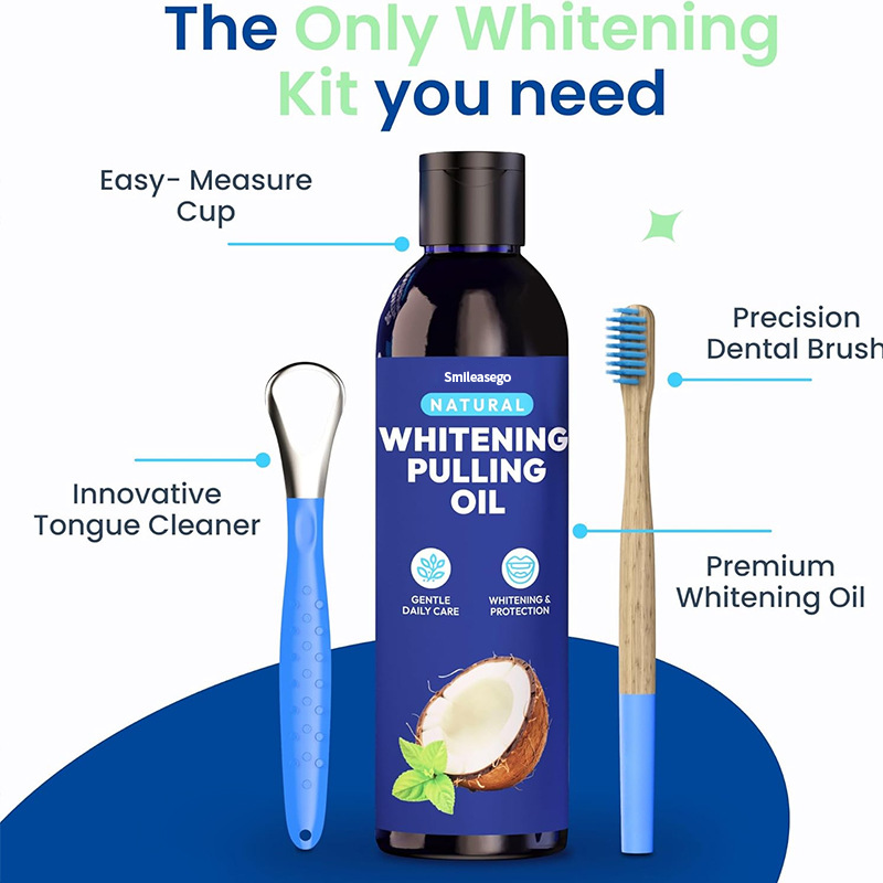 🥥🌱Coconut Mint Pulling Oil Whitening Kit | Bright Smile, Fresh Confidence