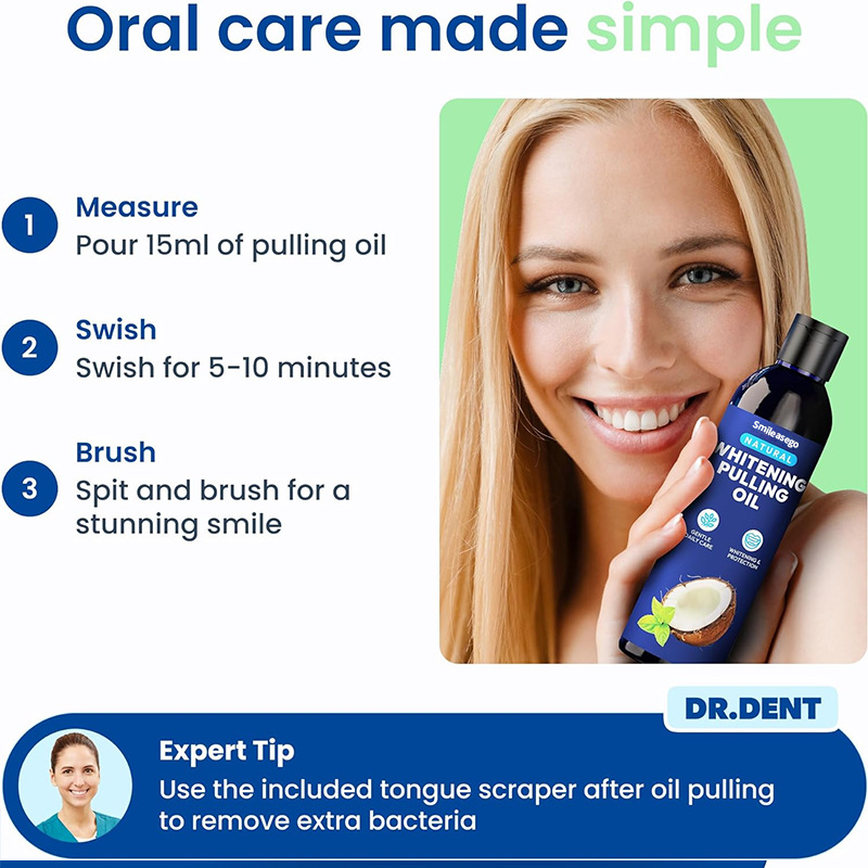 🥥🌱Coconut Mint Pulling Oil Whitening Kit | Bright Smile, Fresh Confidence